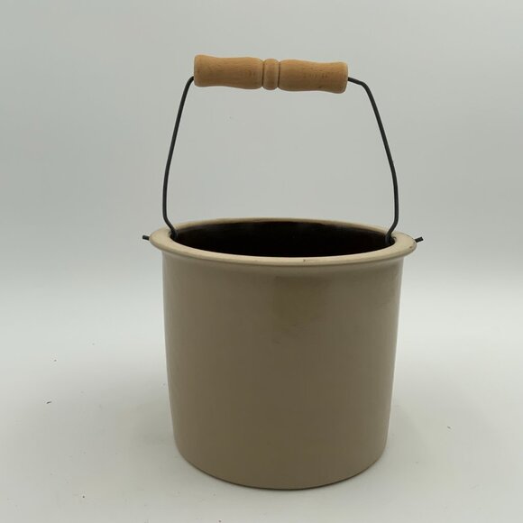 BBP Halloween Black Cat Salt Glaze Crock with Handle Beaumont Brothers Pottery - Picture 4 of 7